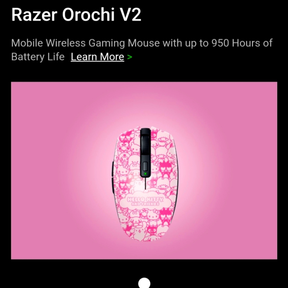 Razer Orochi V2 Pink Hello Kitty Wireless Mouse